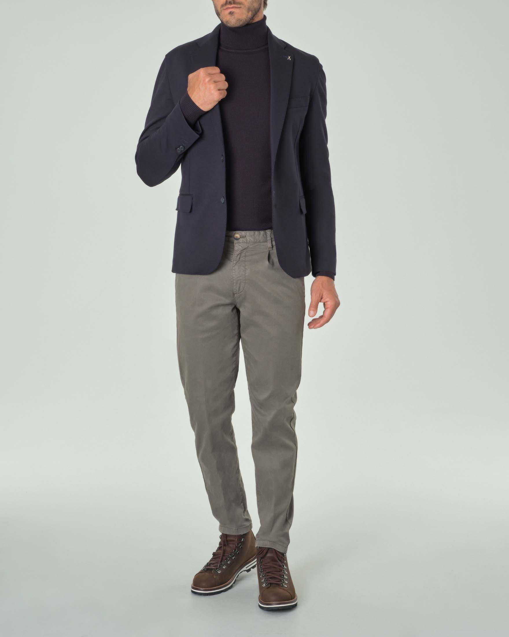 Blazer Paul Baker blu in jersey di viscosa stretch image