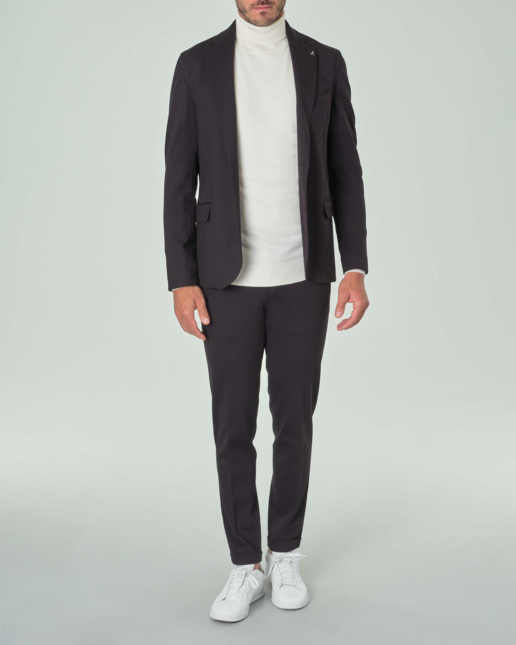 Blazer Paul Baker nero in jersey di viscosa stretch image