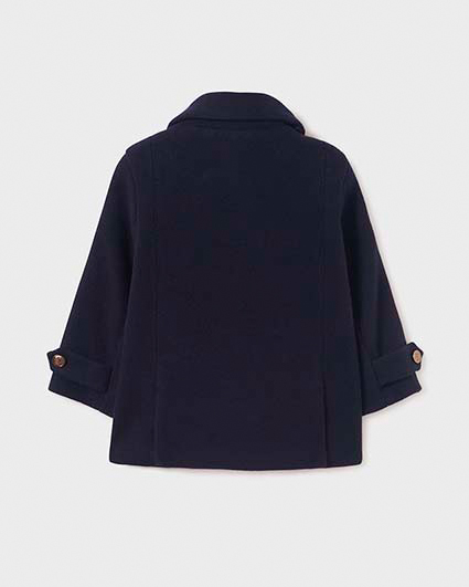 Cappotto Abel&Lula blu doppiopetto in panno di misto lana  image