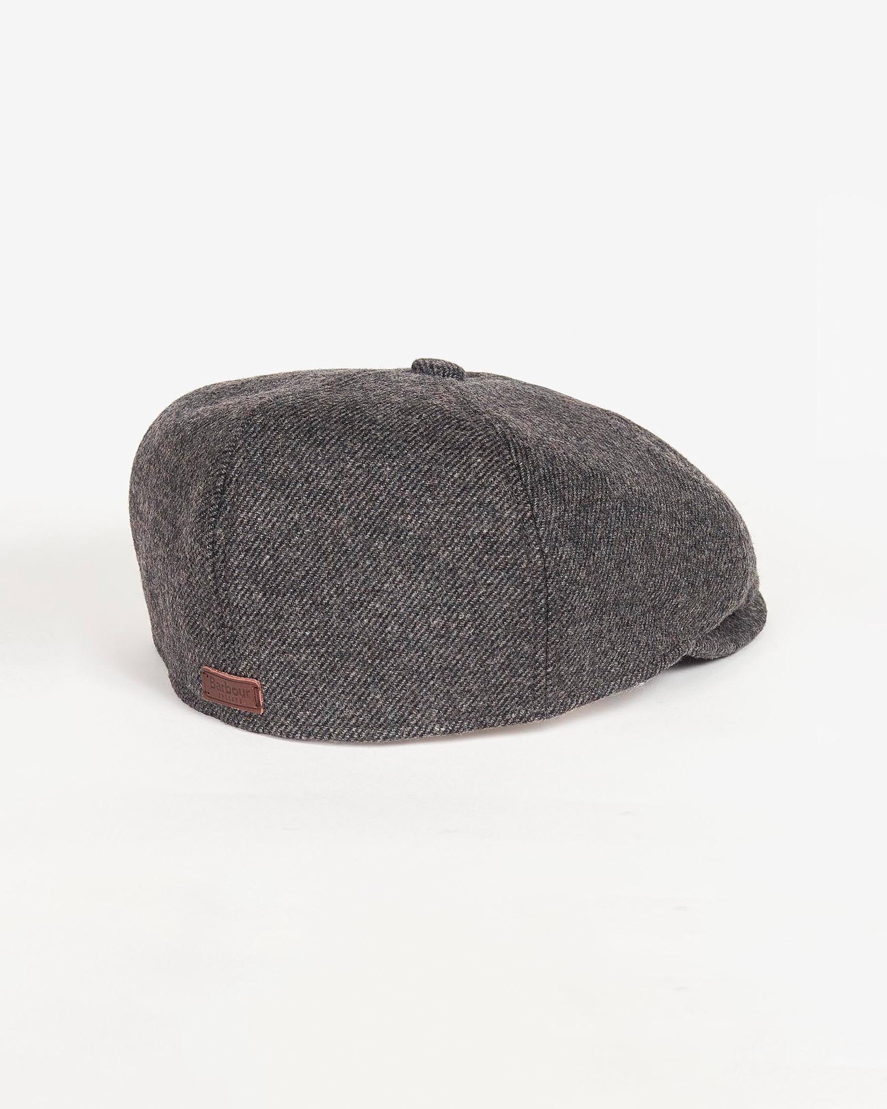 Coppola Barbour in lana a trama diagonale grigia Barbour