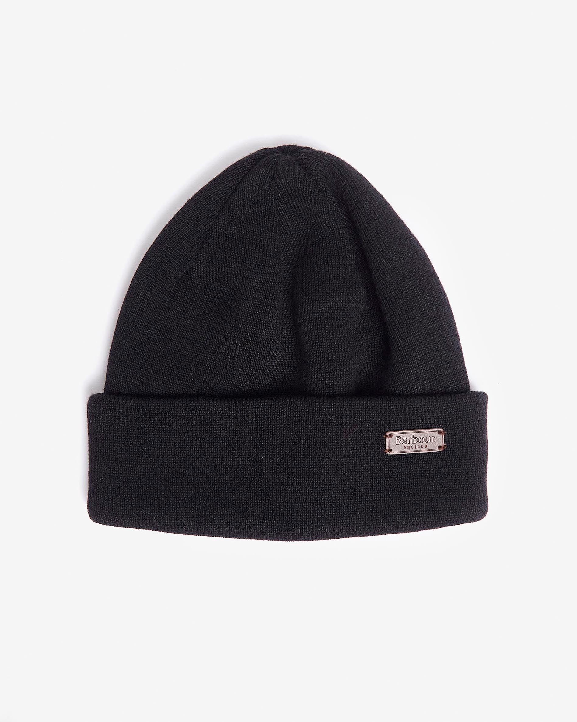 Cofanetto Barbour idea regalo composto da sciarpa tartan check militare e blu e berretto nero