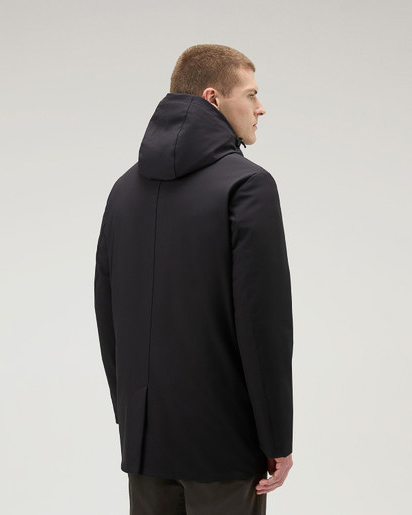 Parka Barrow Mac nero in Tech Softshell con cappuccio staccabile image