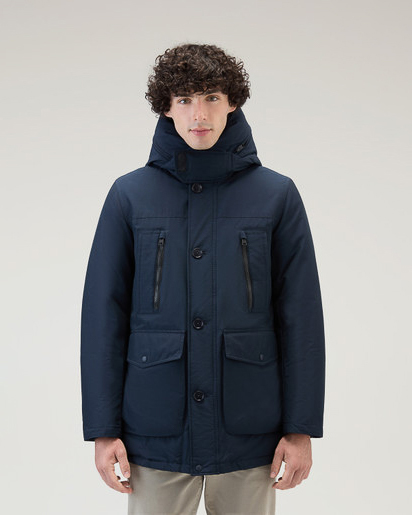 Arctic Parka Evolution Woolrich blu in Ramar Cloth