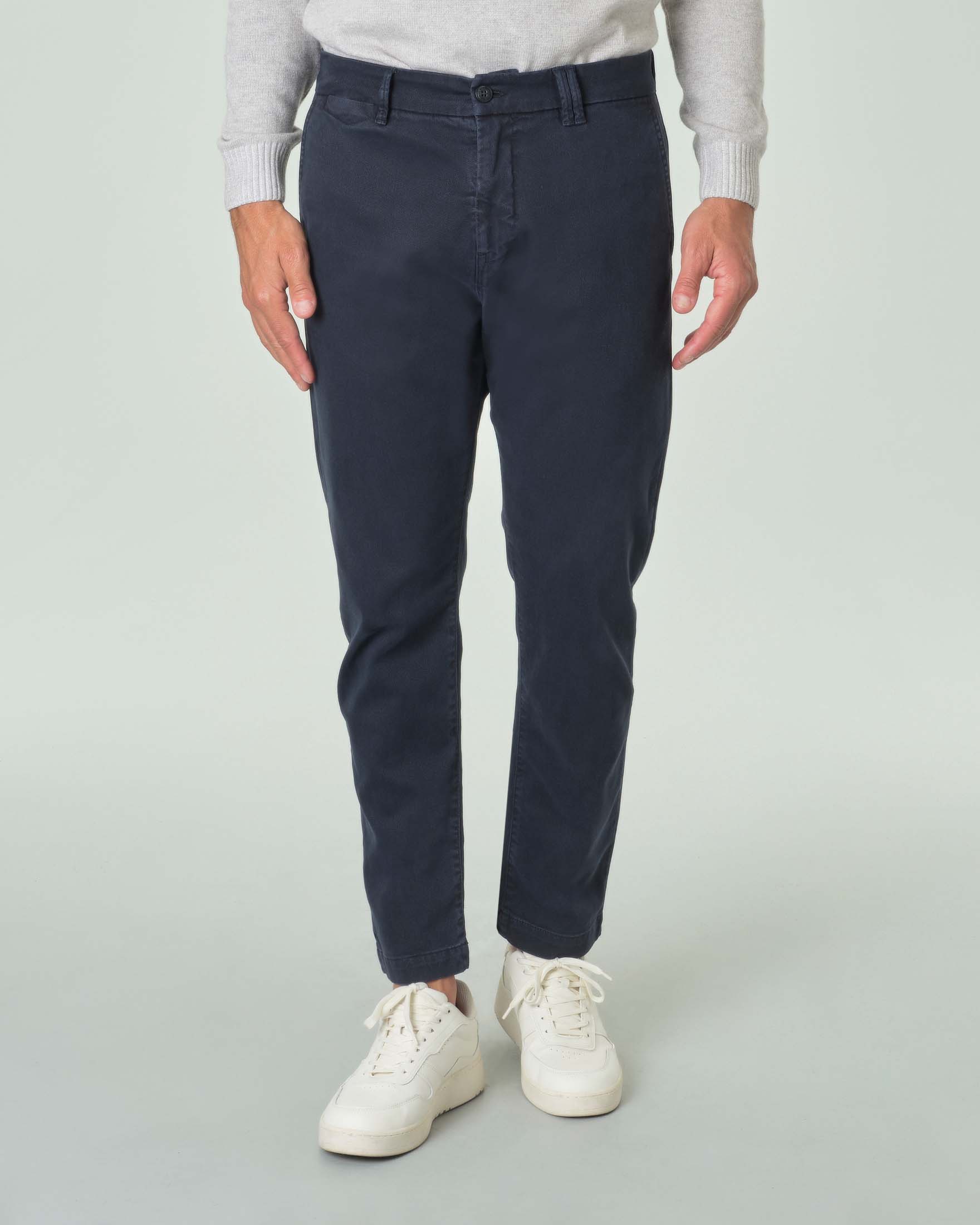 Le Braghe pantaloni chino uomo blu main image 1