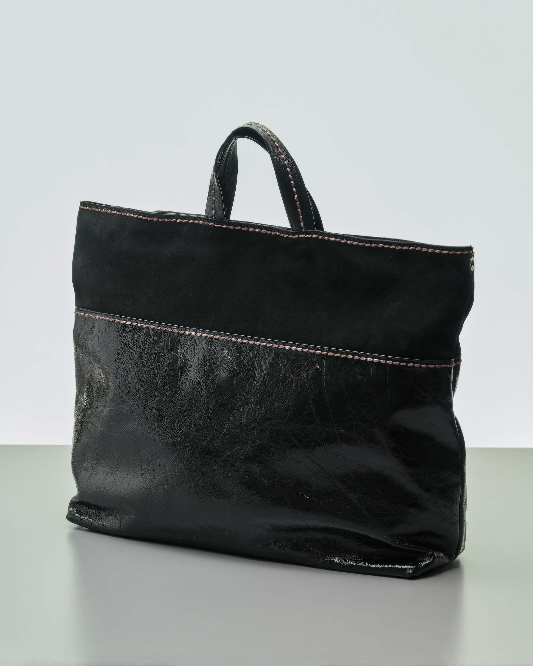 Borsa pelle nera on sale grande