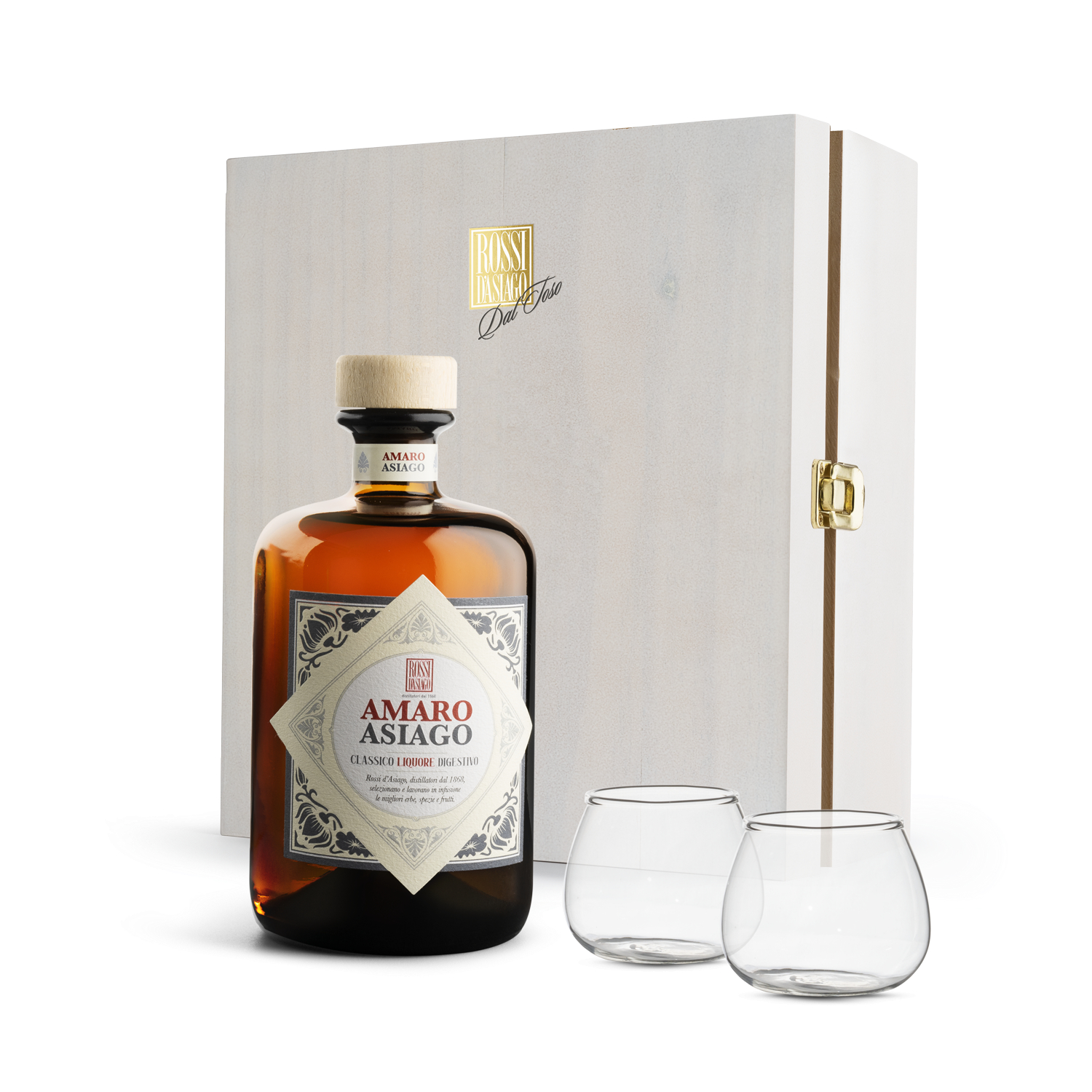 Amaro Asiago “edizione farmacia” – Kit 2 bicchierini degustazione