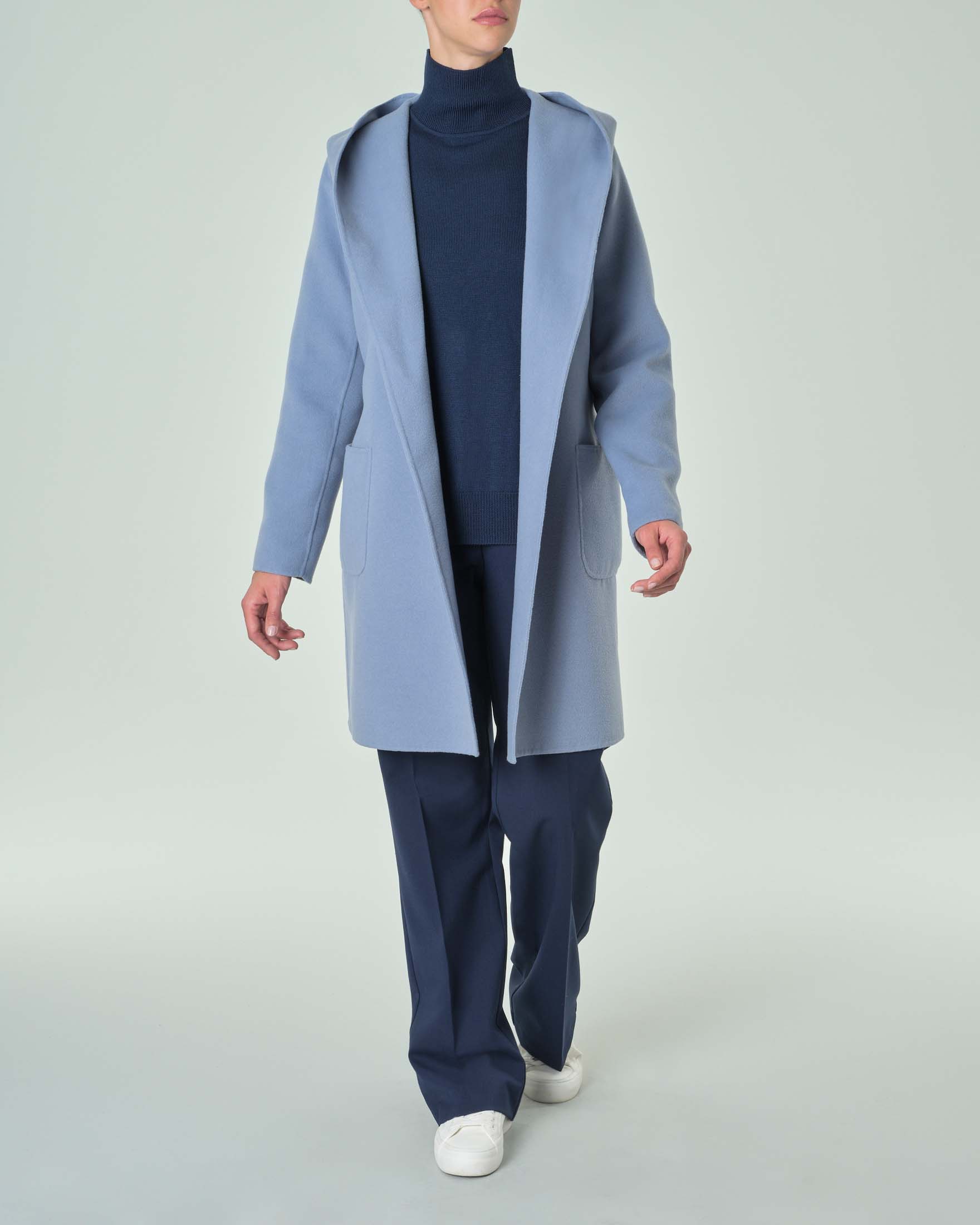 Donna Azzurro Marella Cappotto Blu Cappotto Donna Stradivarius