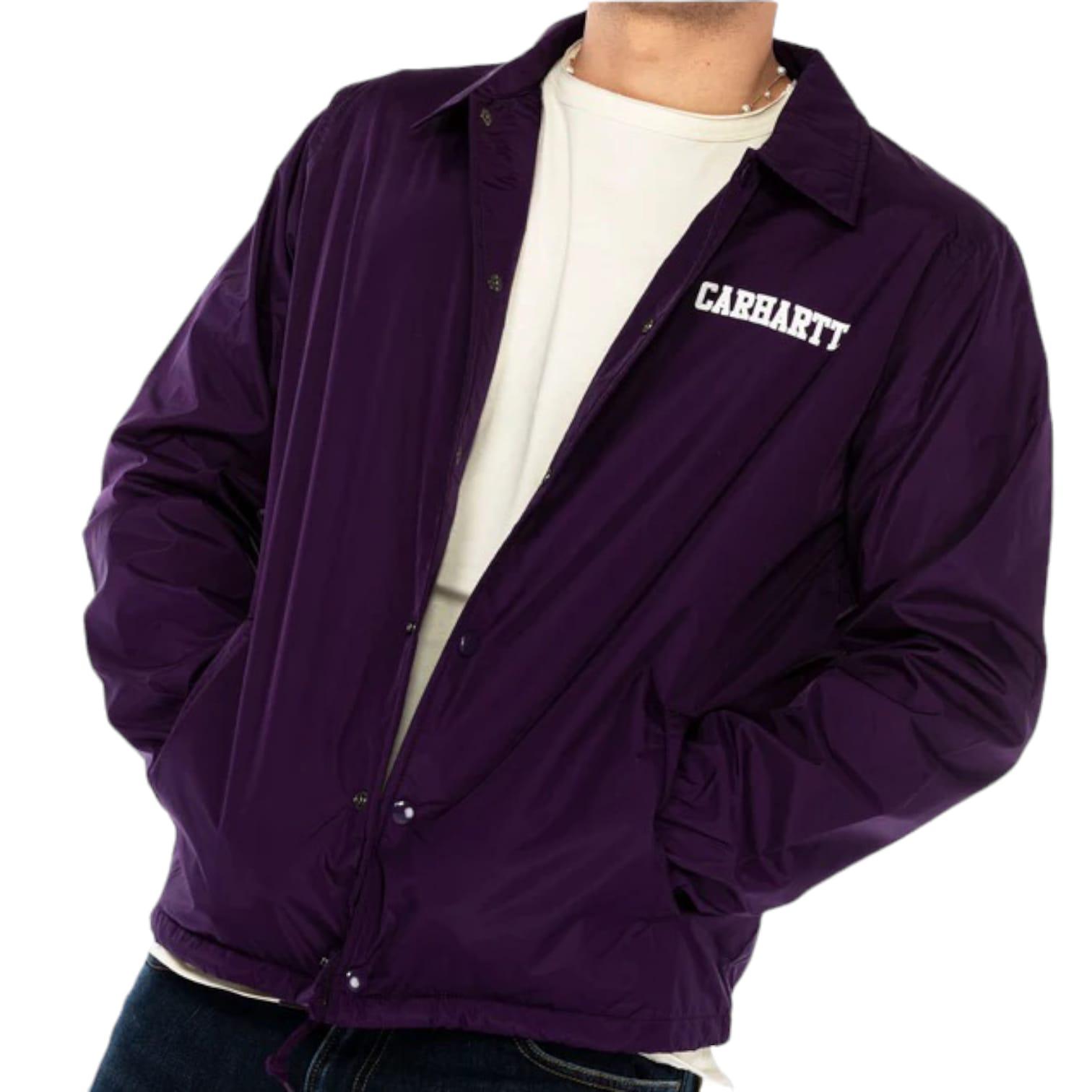 Carhartt college coach jacket uomo viola Postalmarket