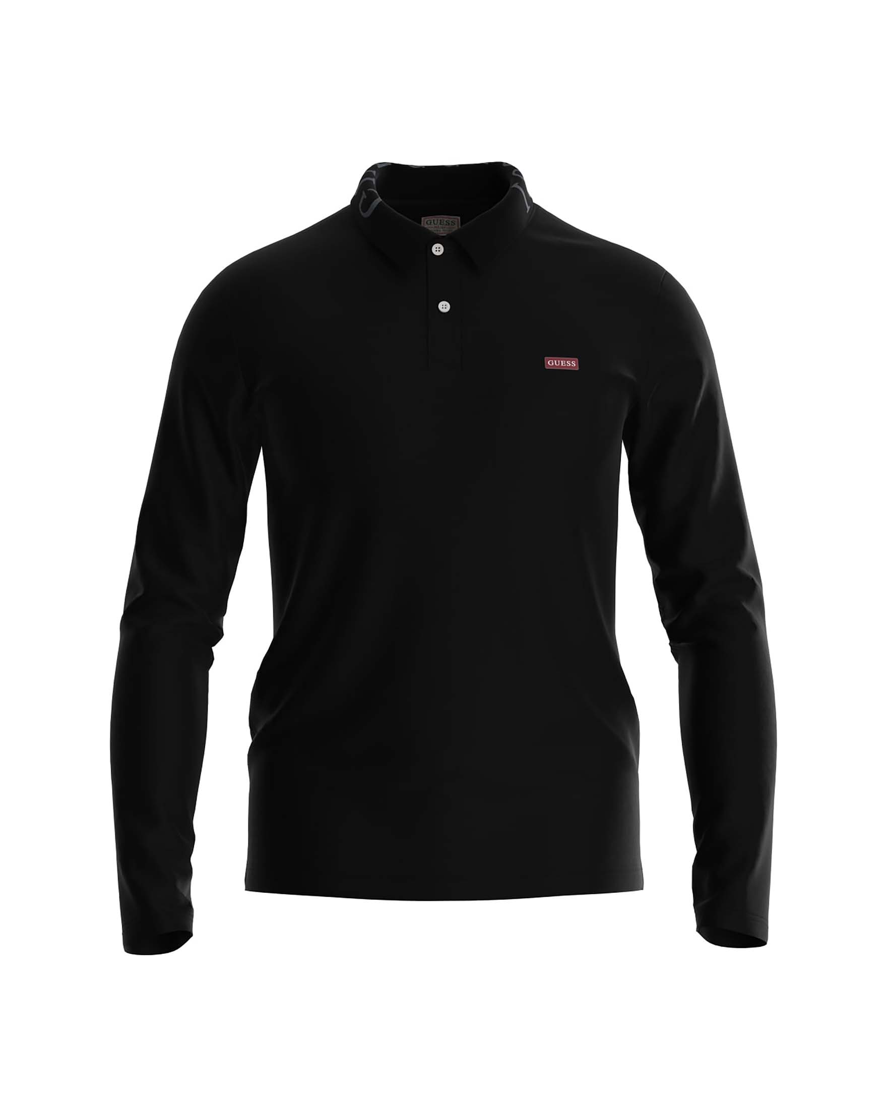 Polo nera maniche lunghe on sale