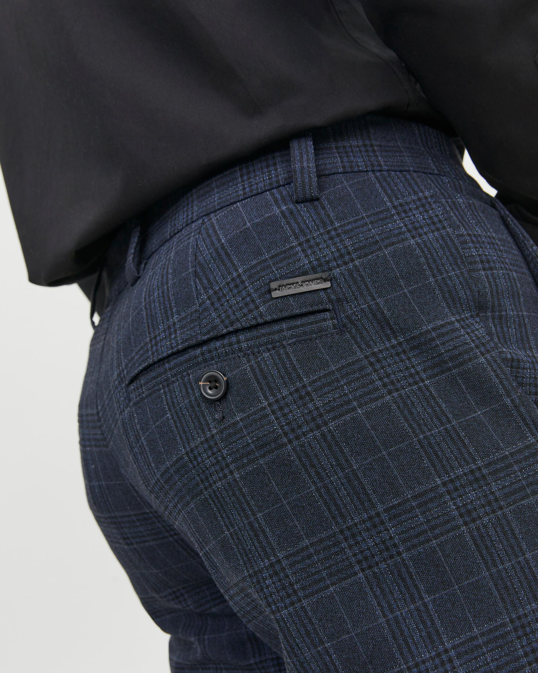 Pantalone Uomo Chino Con Elastico In Vita In Denim - Foto 2