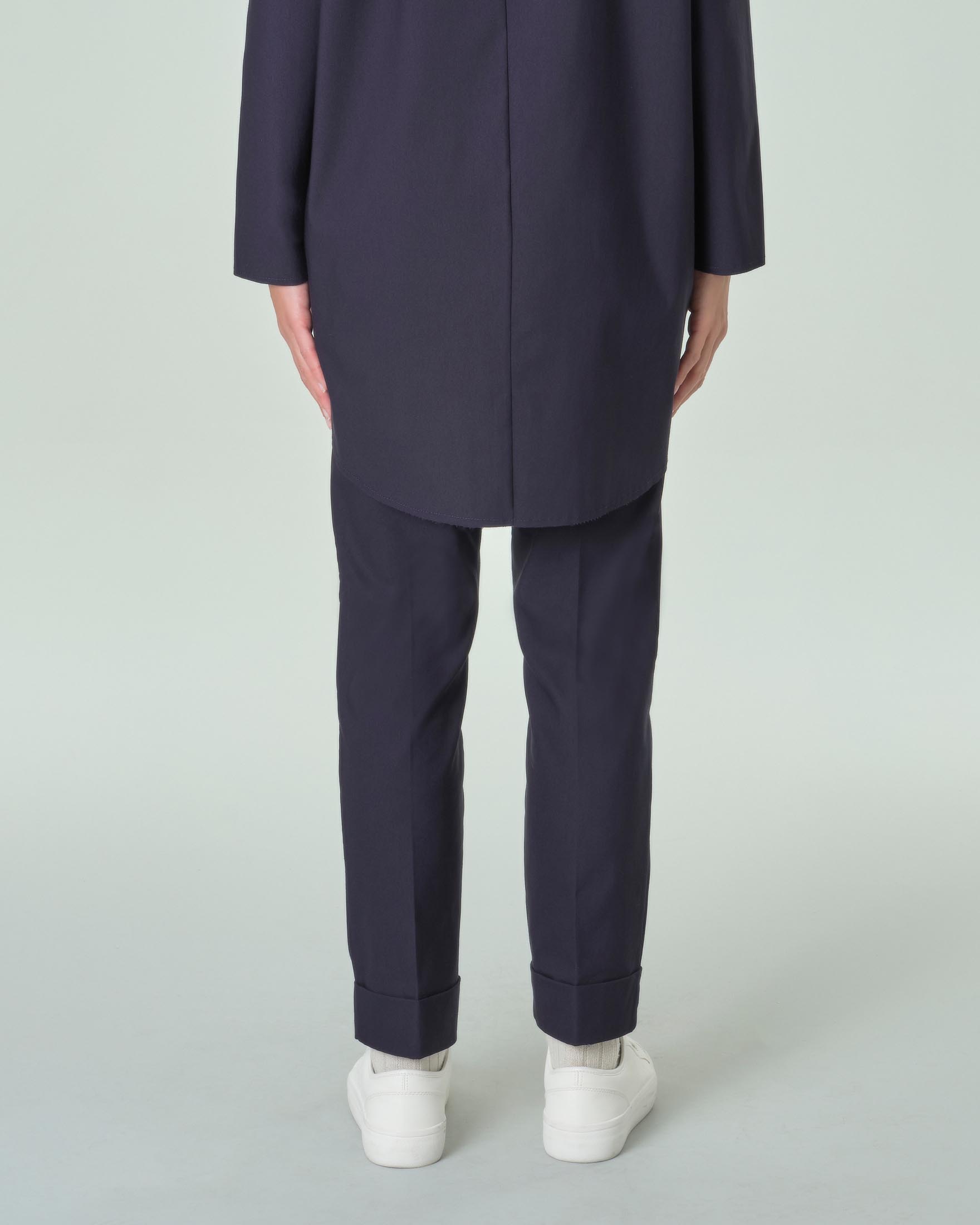 pantaloni risvolto in vita