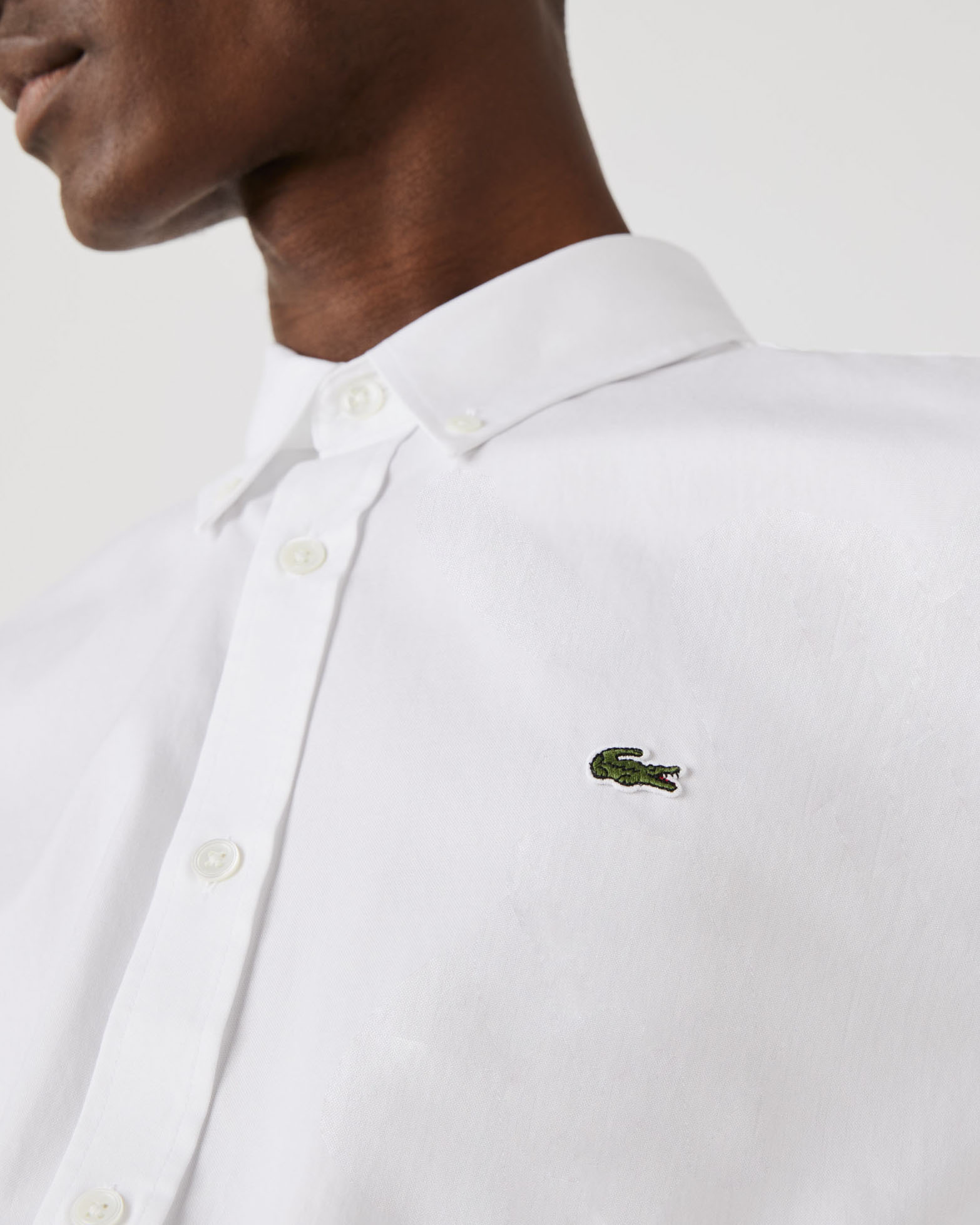 Camicia bianca store lacoste