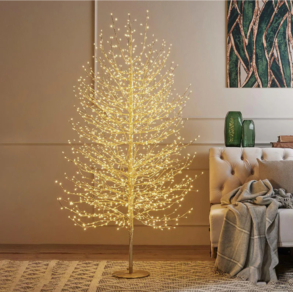 Albero di Natale Faggio con Base 2000Led h.180 Edg
