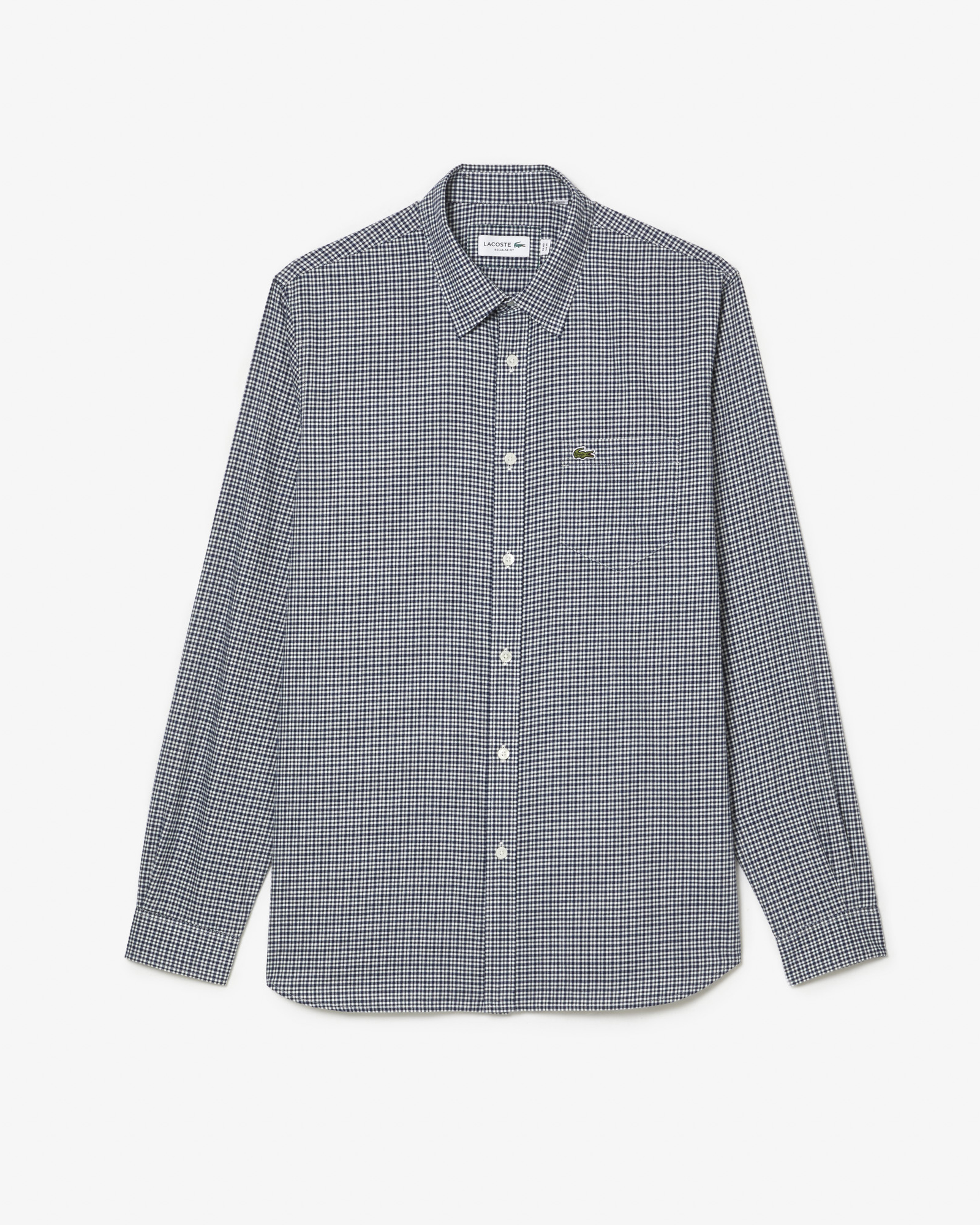 Cromoncent Camicia Uomo In Flanella Scozzese Blu E Bianca - Misto Cotone, Taglia L (Cina)