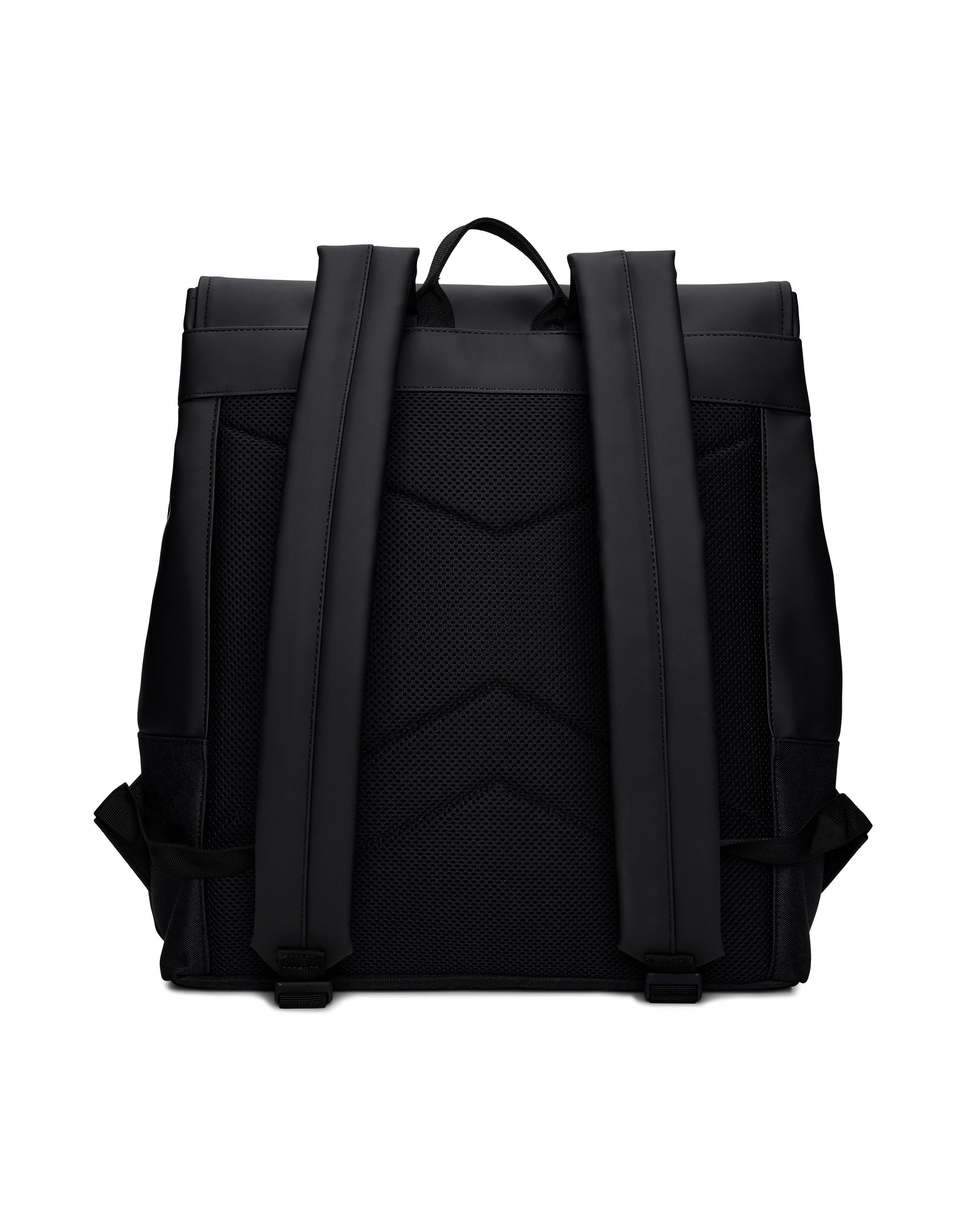 Zaino Msn Bag Rains nera in tessuto tecnico impermeabile effetto