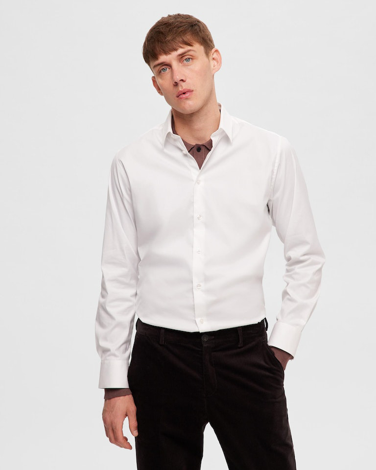 Camicia bianca popeline shop