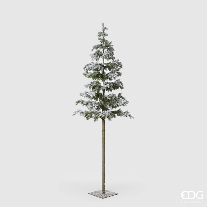 Albero di Natale Pino West Tronco Lungo Innevato d.80 h.230 Edg