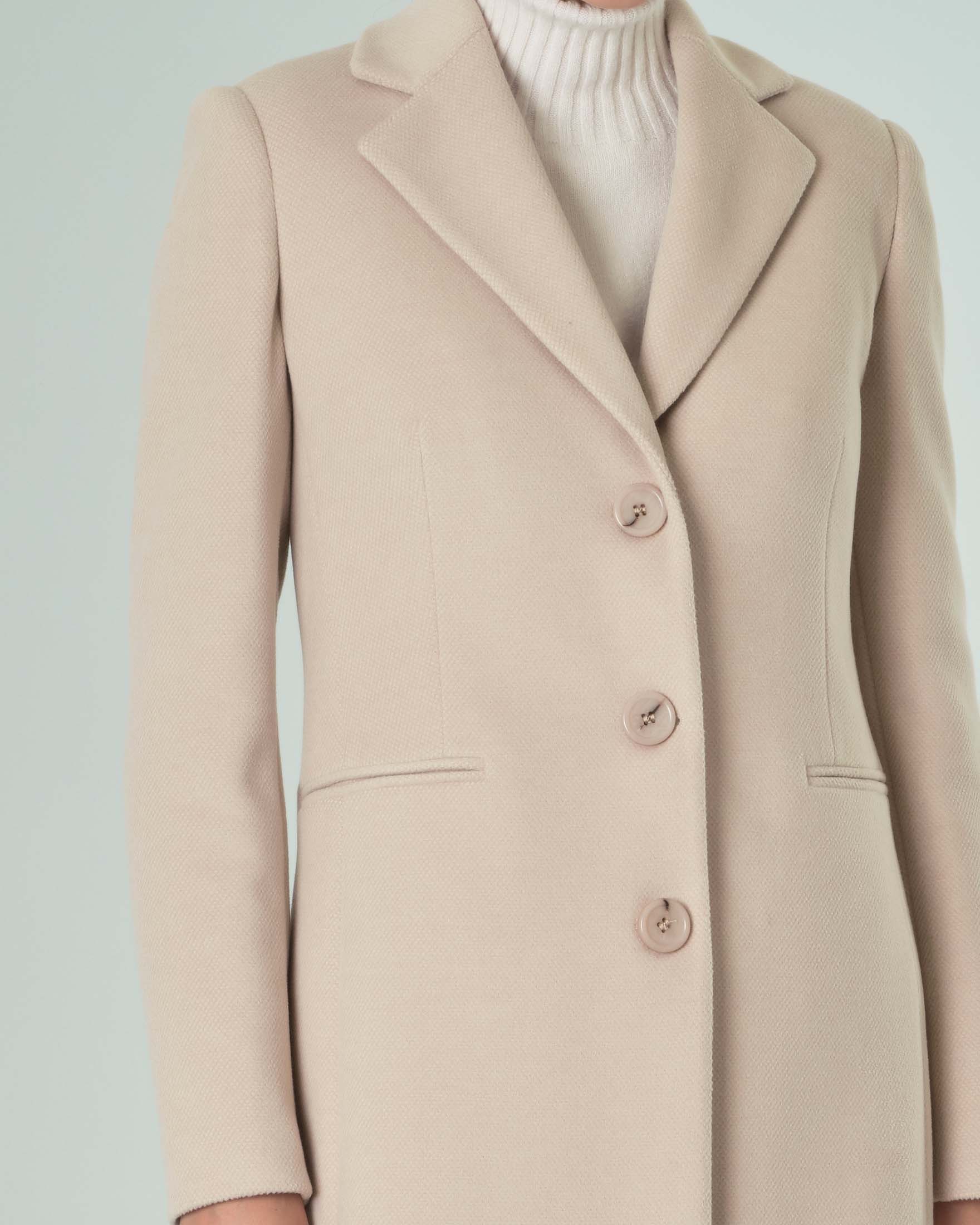 Cappotto Donna Cecil Con Effetto Lana – Colletto A Risvolto, Doppio Bottone, Tasche, Taglia M Lunghezza 92 Cm