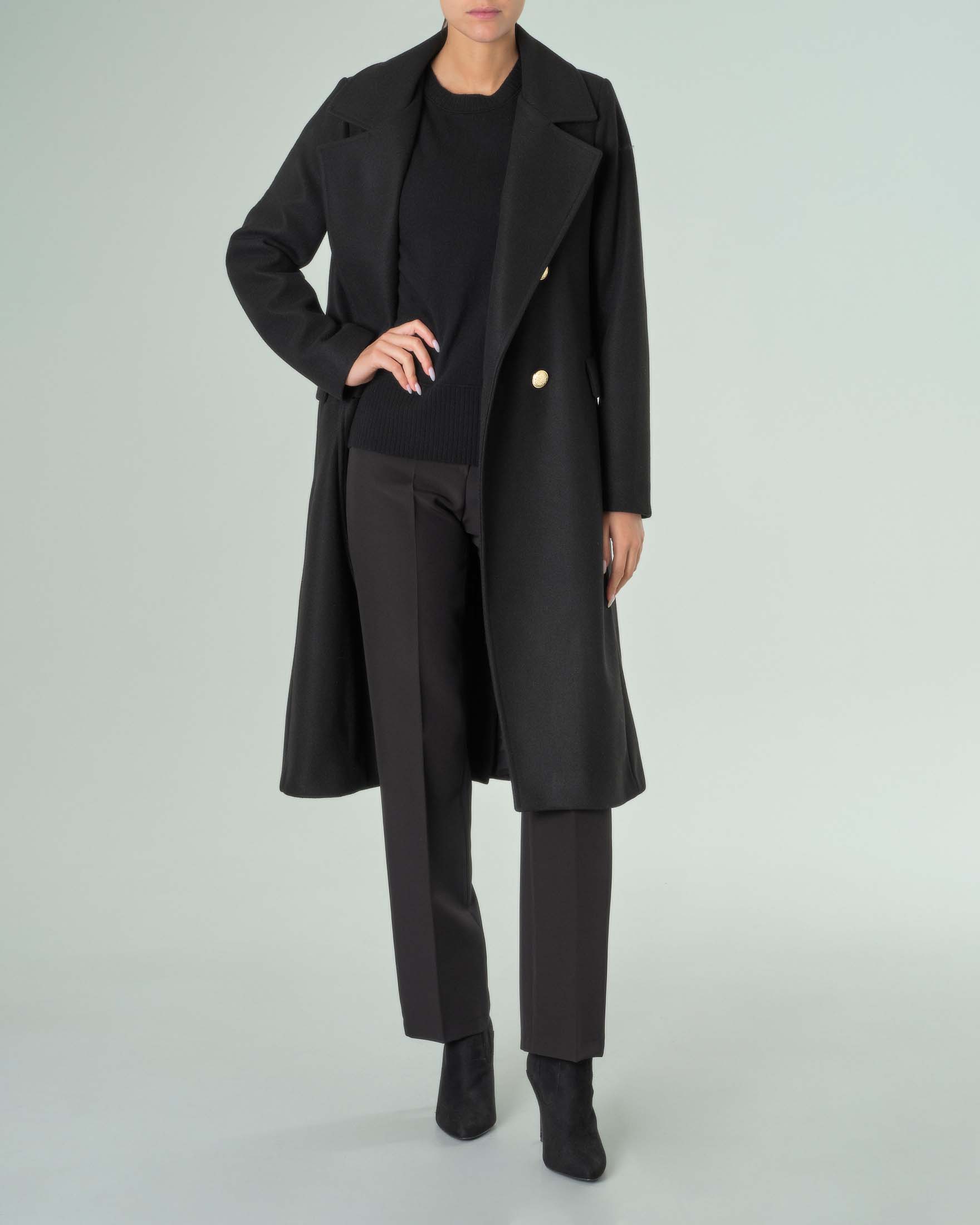 Cappotto Basic Bottoni Neri