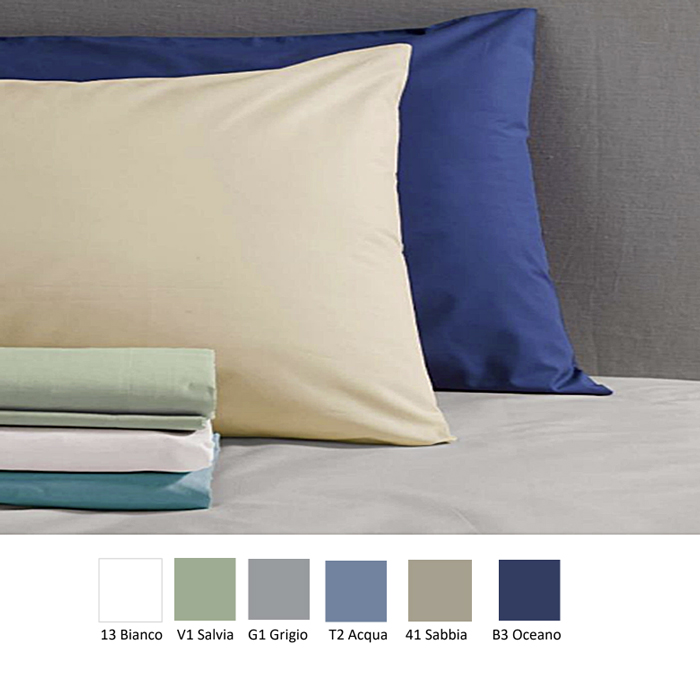 Zucchi Journey Set 2 Federe 50x80 Cm – 100% Cotone, Colore Salvia, Made In Italy