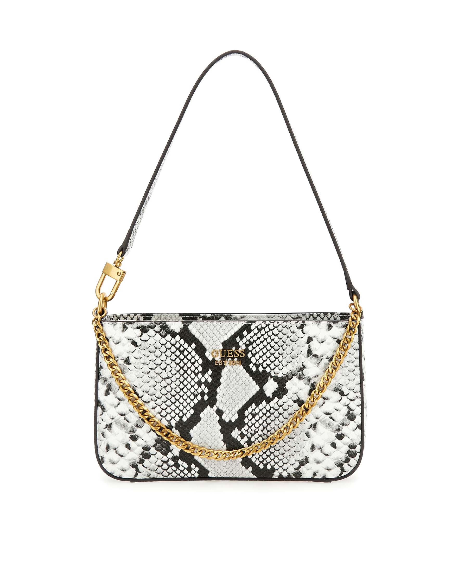 Borsa bianca shop e nera guess