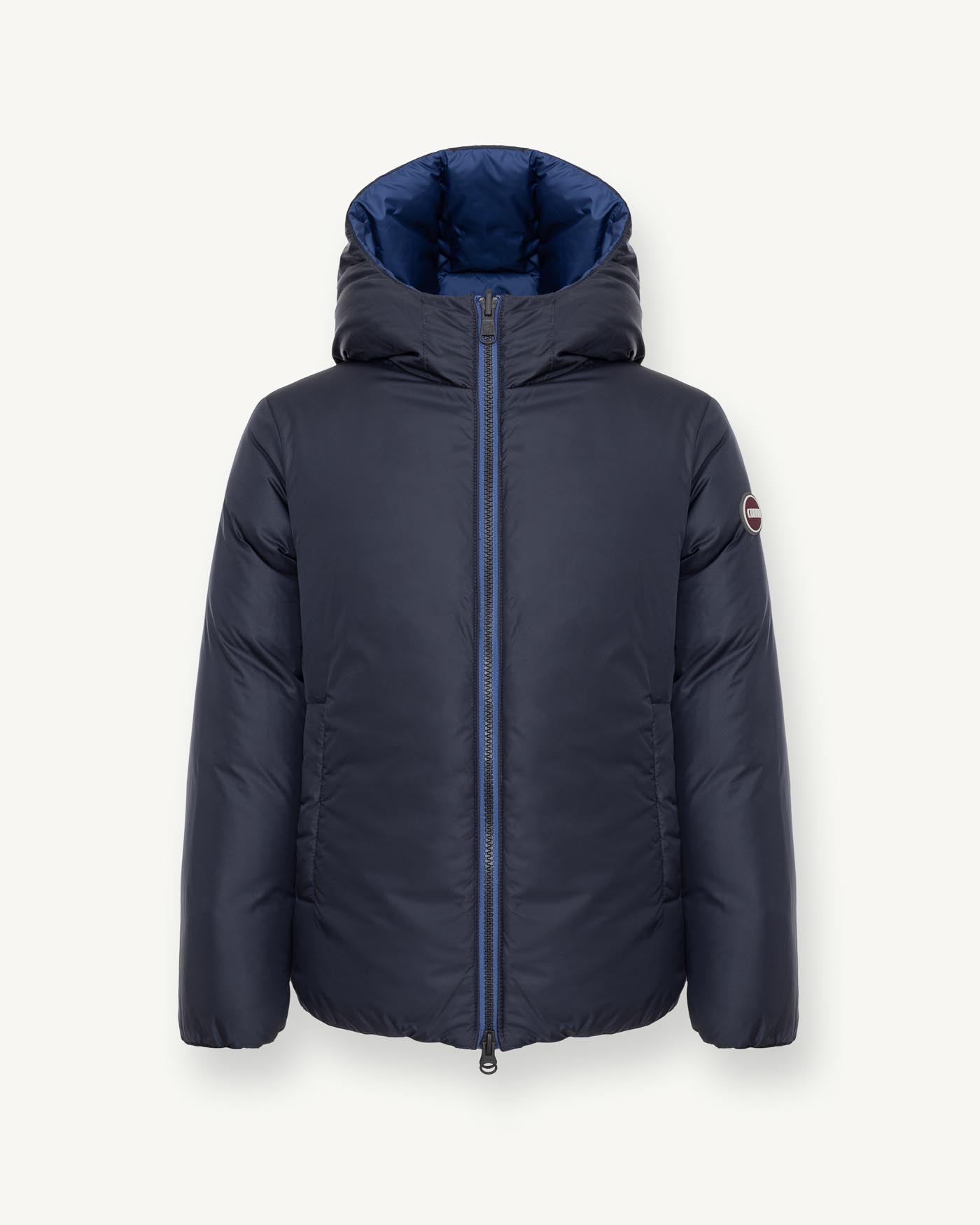 Piumino Colmar blu royal in nylon trapuntato reversibile in