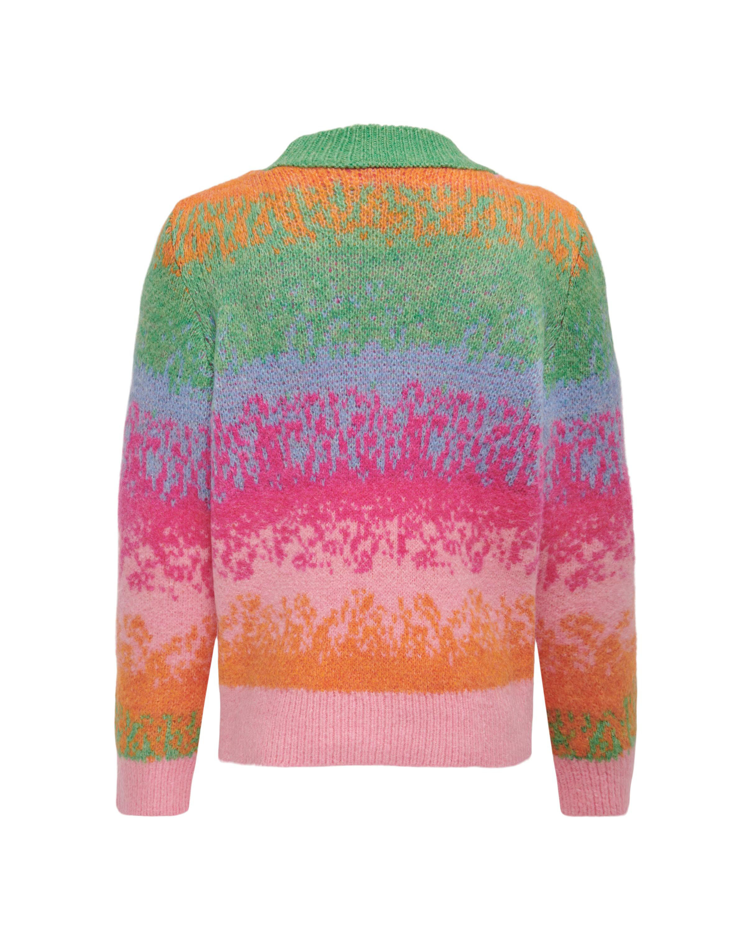 Maglia girocollo multicolore in misto lana a fantasia sfumata 8-14 anni image