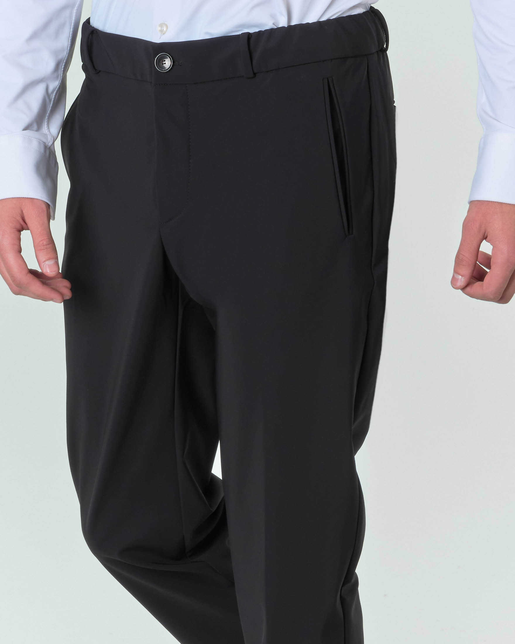 Winter Chino Jo R.R.D. nero in tessuto tecnico stretch image