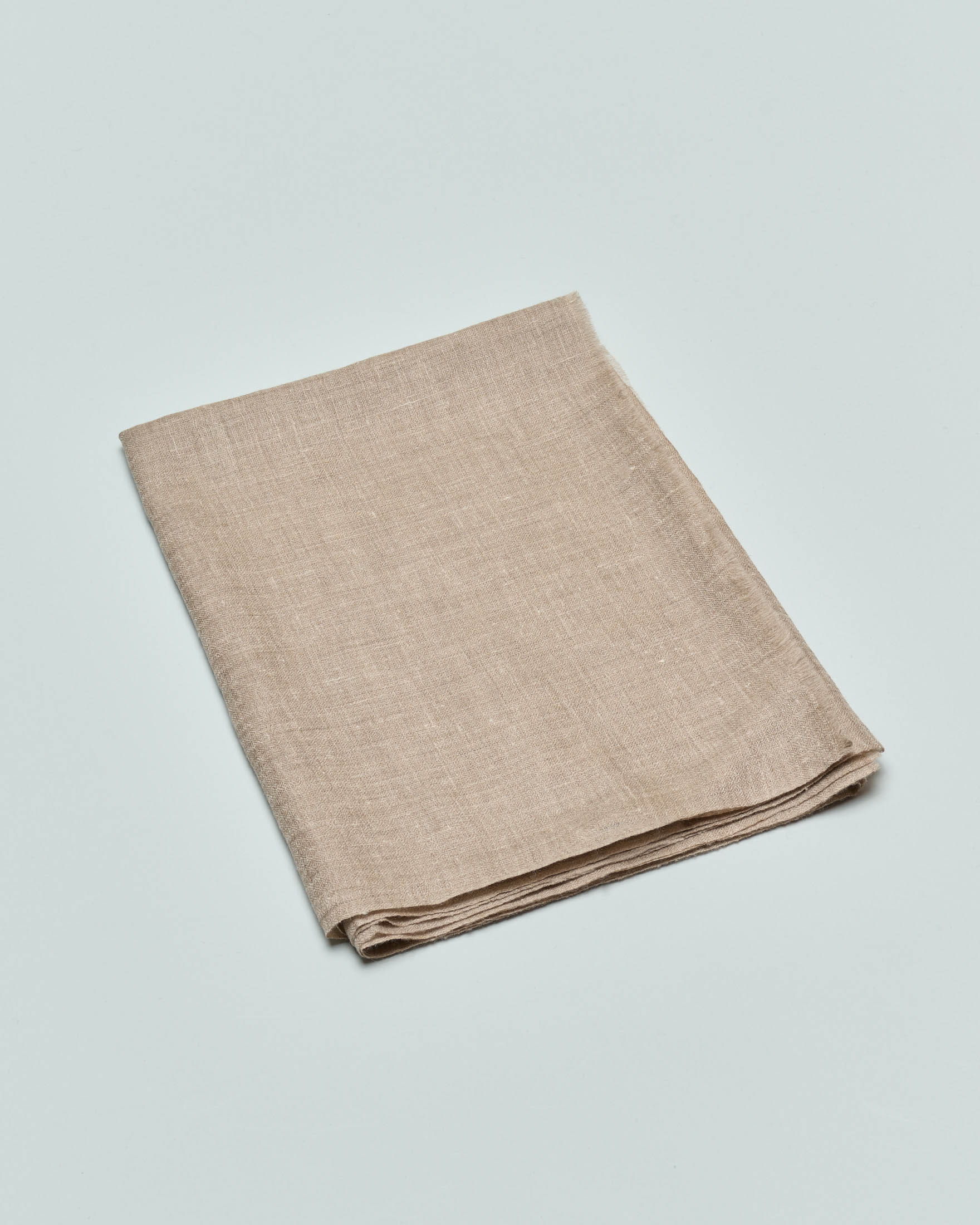 Sciarpa Cachemire Line beige in puro cachemire