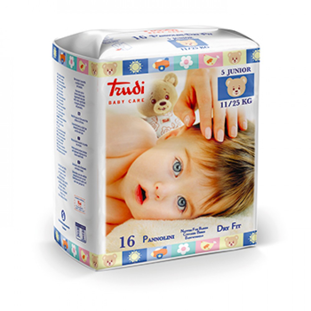 Pannolini Trudi Baby Care Junior 11/25 Kg - Confezione Da 6 Pacchi - Foto 7