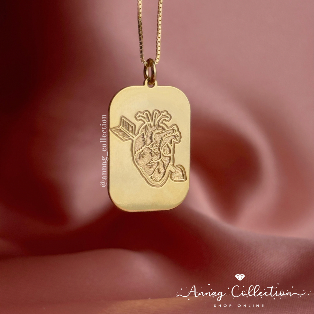 Ciondolo Targhetta Incisione Personalizzata In Argento 925 - Sepi Gioielli