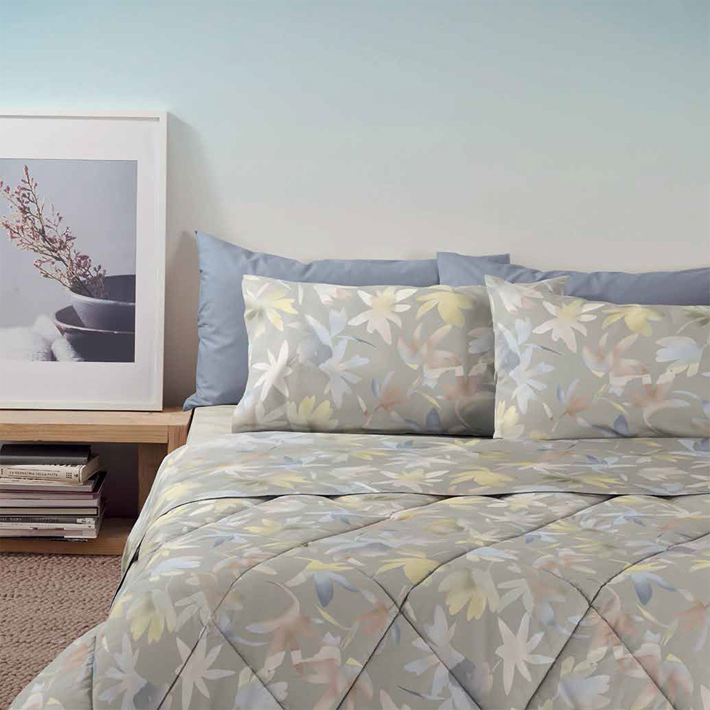 Lenzuola Moderne Matrimoniali Completo Bassetti SUNNY Grigio Lenzuola Moderne Matrimoniali Completo Bassetti SUNNY Grigio