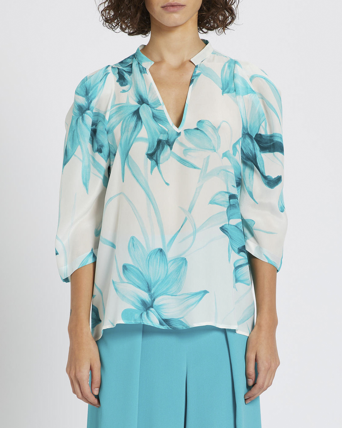 Blusa Con Manica A 3 4 Kally