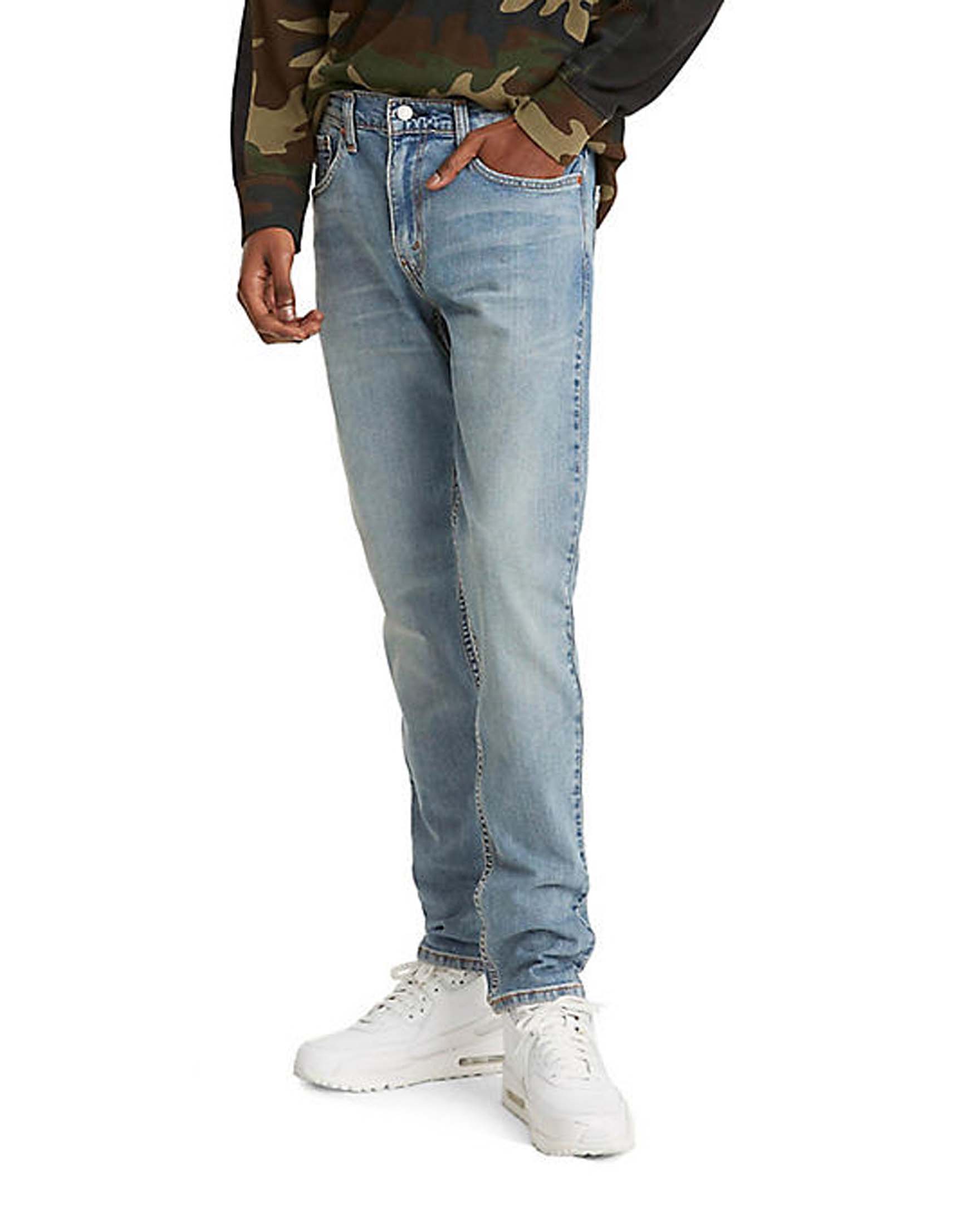 Jeans 512 slim tapered lavaggio chiaro super stone washed