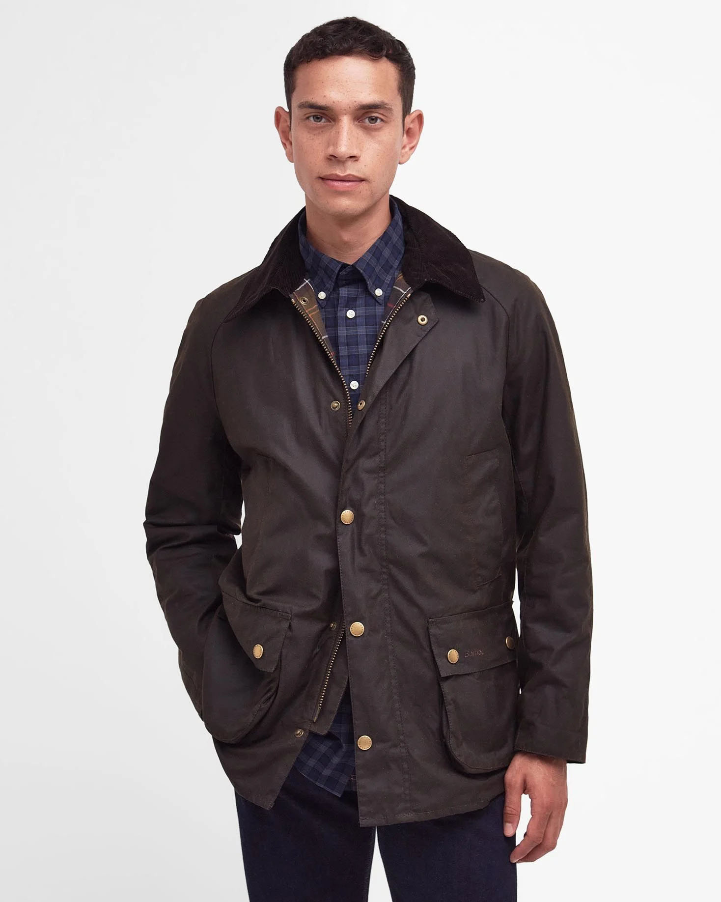 Giacca Ashby Wax verde militare