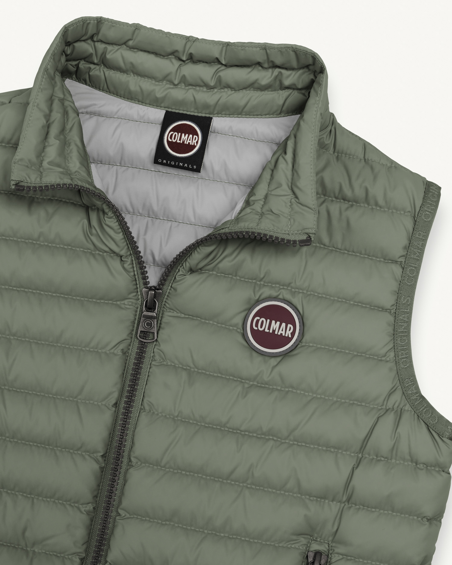 Piumino gilet Colmar verde salvia a collo alto  image