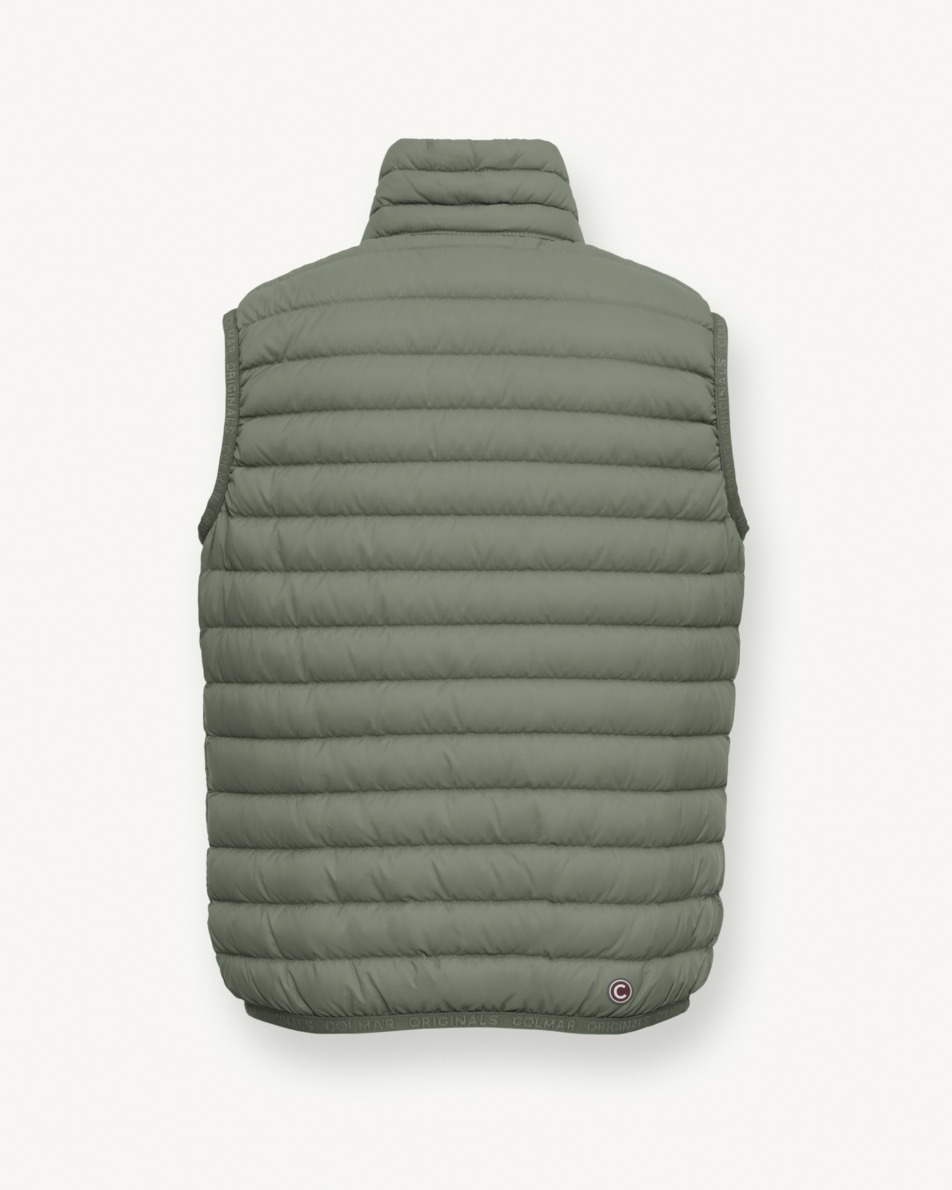 Piumino gilet Colmar verde salvia a collo alto 