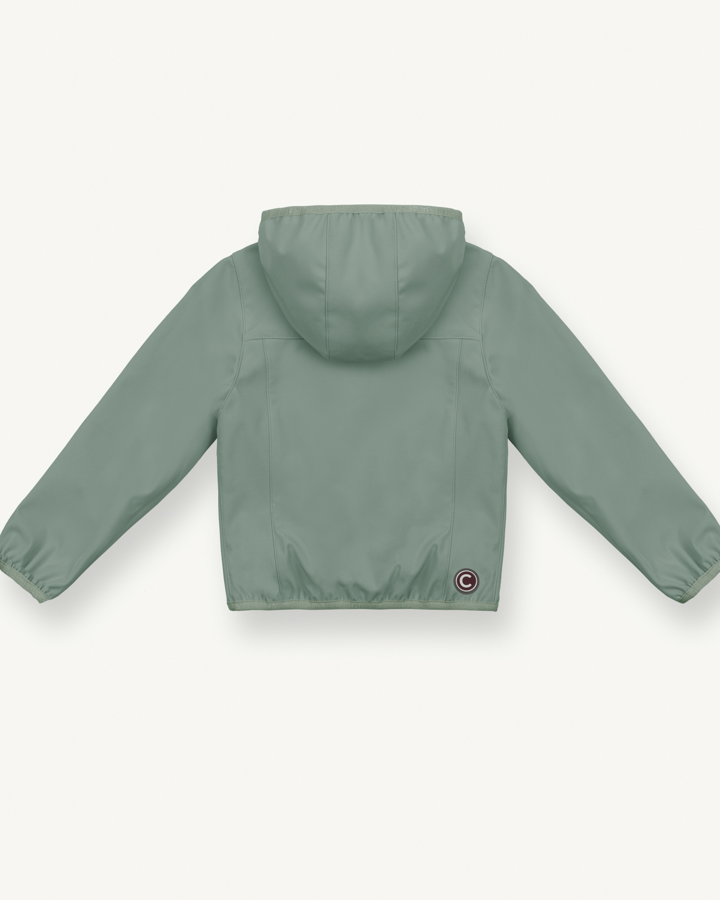 Giubbino Colmar Originals verde salvia in softshell elasticizzato con cappuccio  image