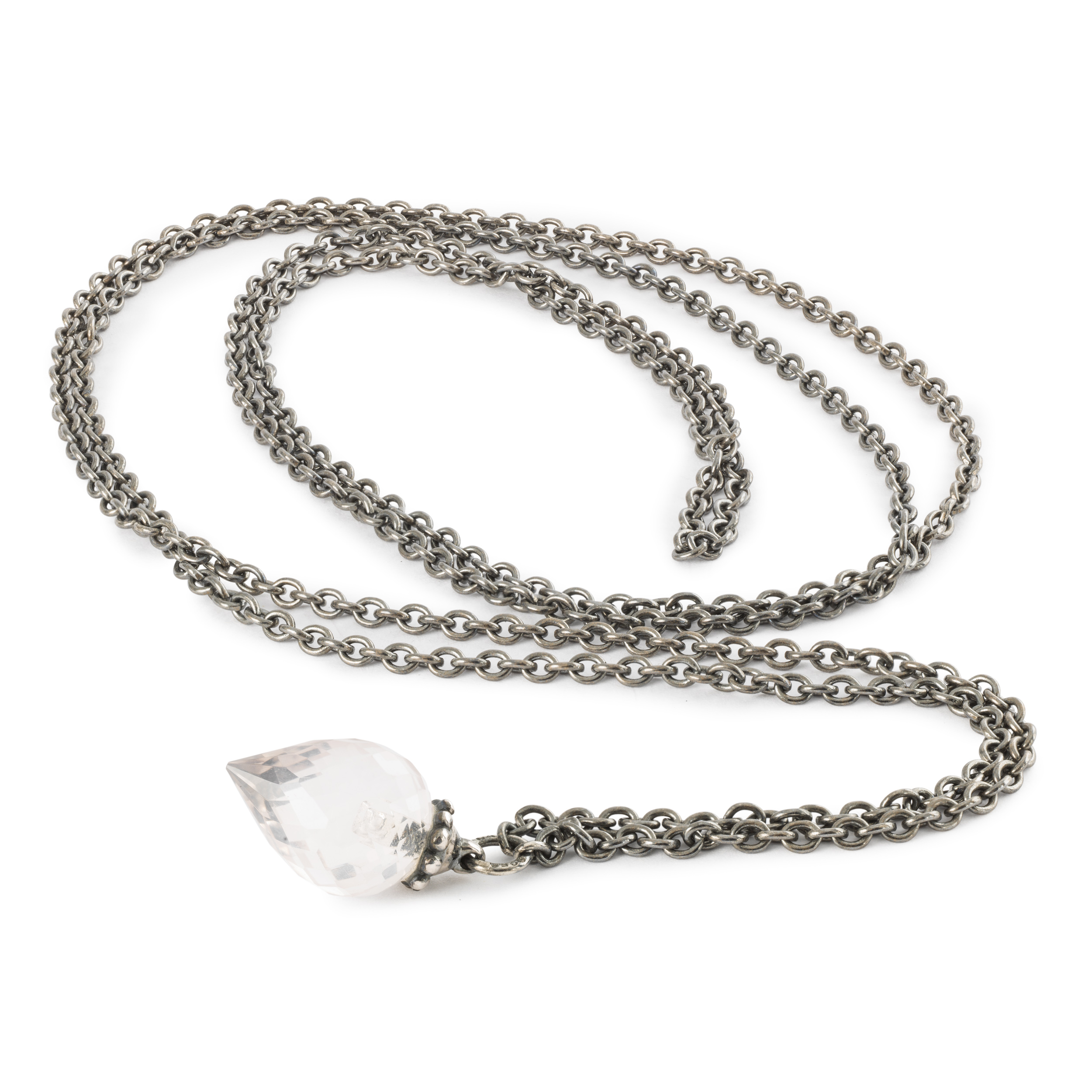 Collana D'Argento Con Quarzo Rosa 90 Cm - Main view