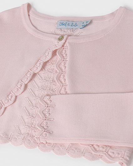 Bolerino Abel & Lula rosa cipria in viscosa tricot  image