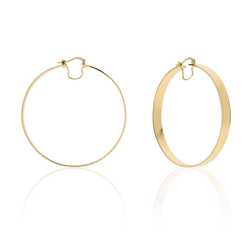 Orecchini a cerchio dorati Lux - Main view