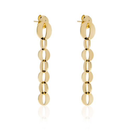 Orecchini lunghi catena tonda Dinamica - Main view