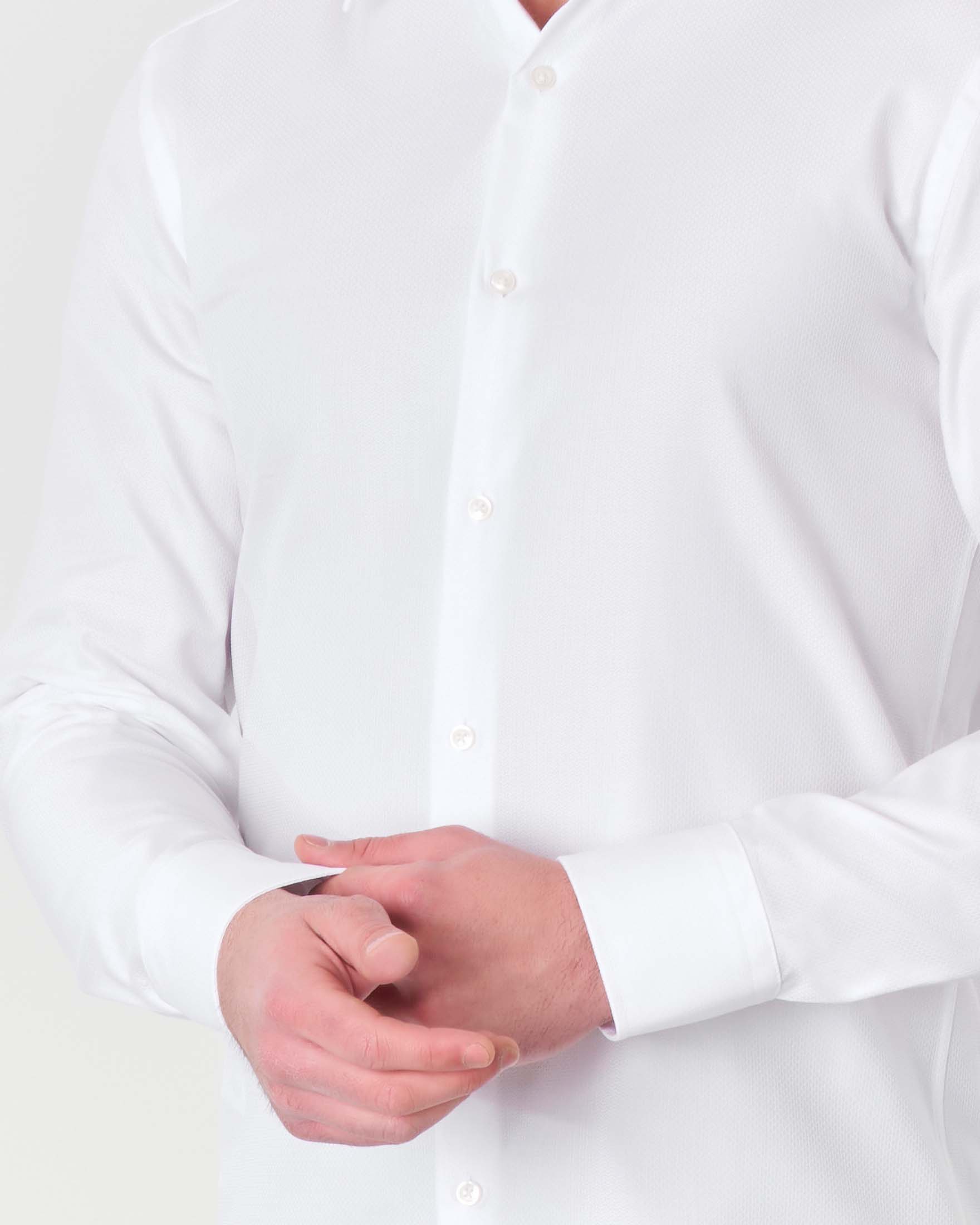 FYNCH-HATTON Camicia leggera in lino premium con colletto bottoni, Nero , XXL