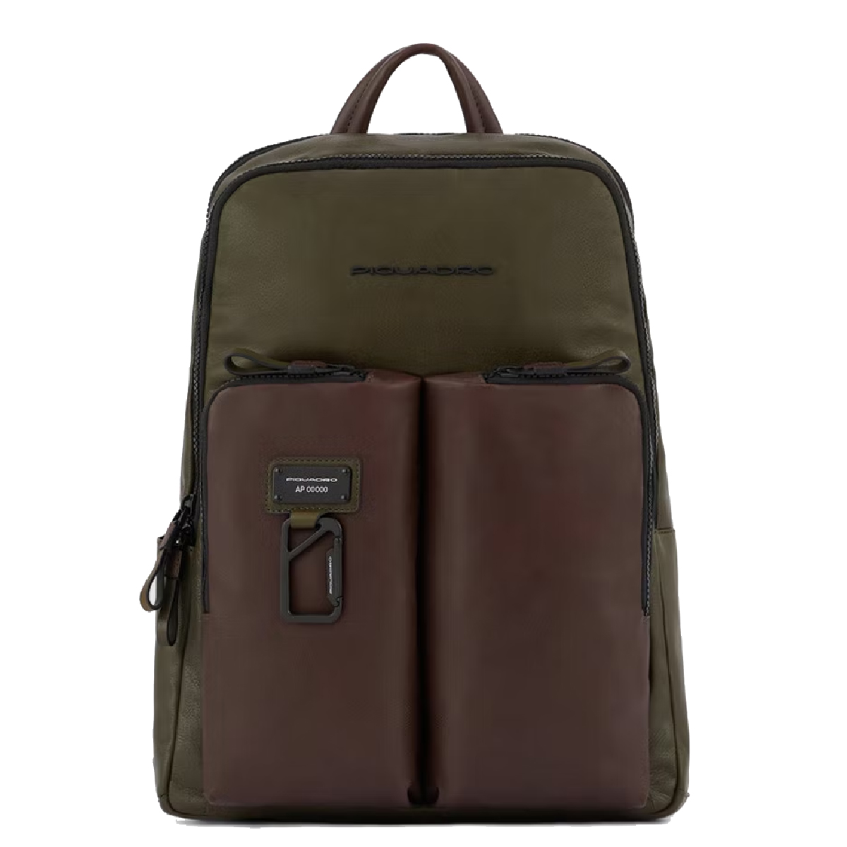 Piquadro ZAINO PORTA COMPUTER E PORTA IPAD VETM VERDE/TESTA MORO CA3869AP