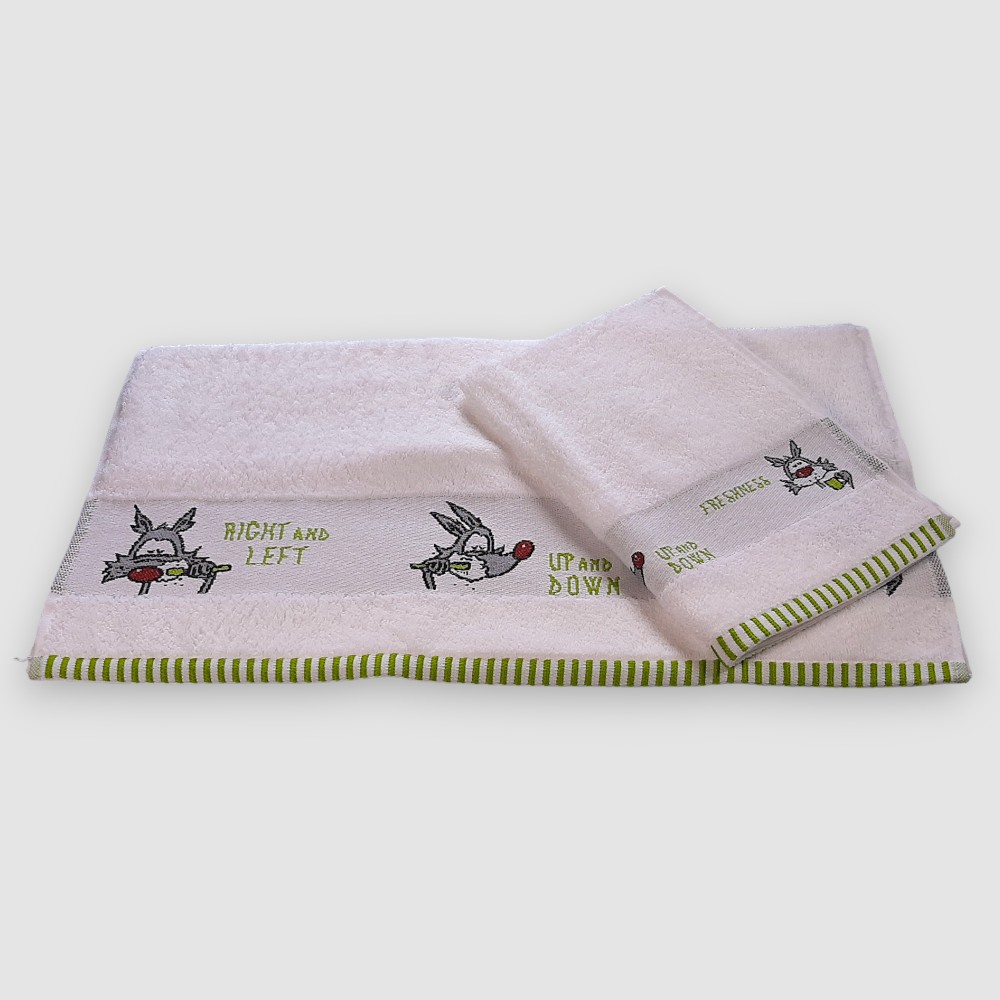 Set 1+1 Eic-Pi Freshness Frotteehandtuch und Gästehandtuch