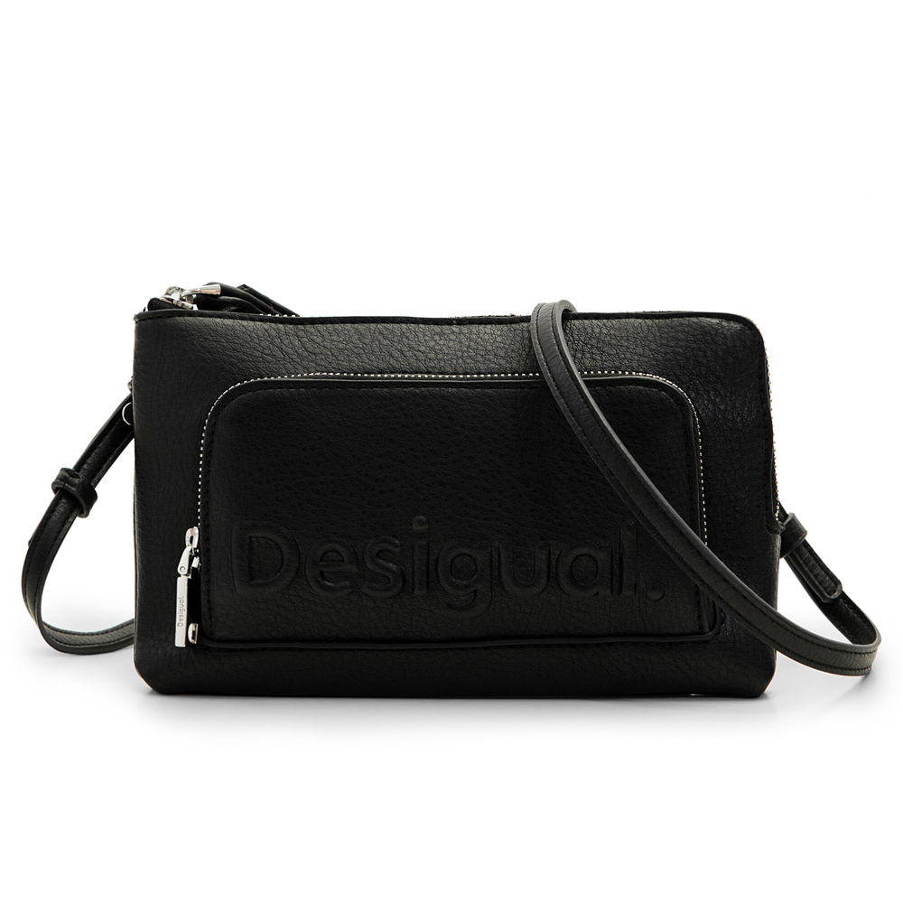 Desigual Half Logo Borsa a tracolla 24SAYP01 2000 Nero