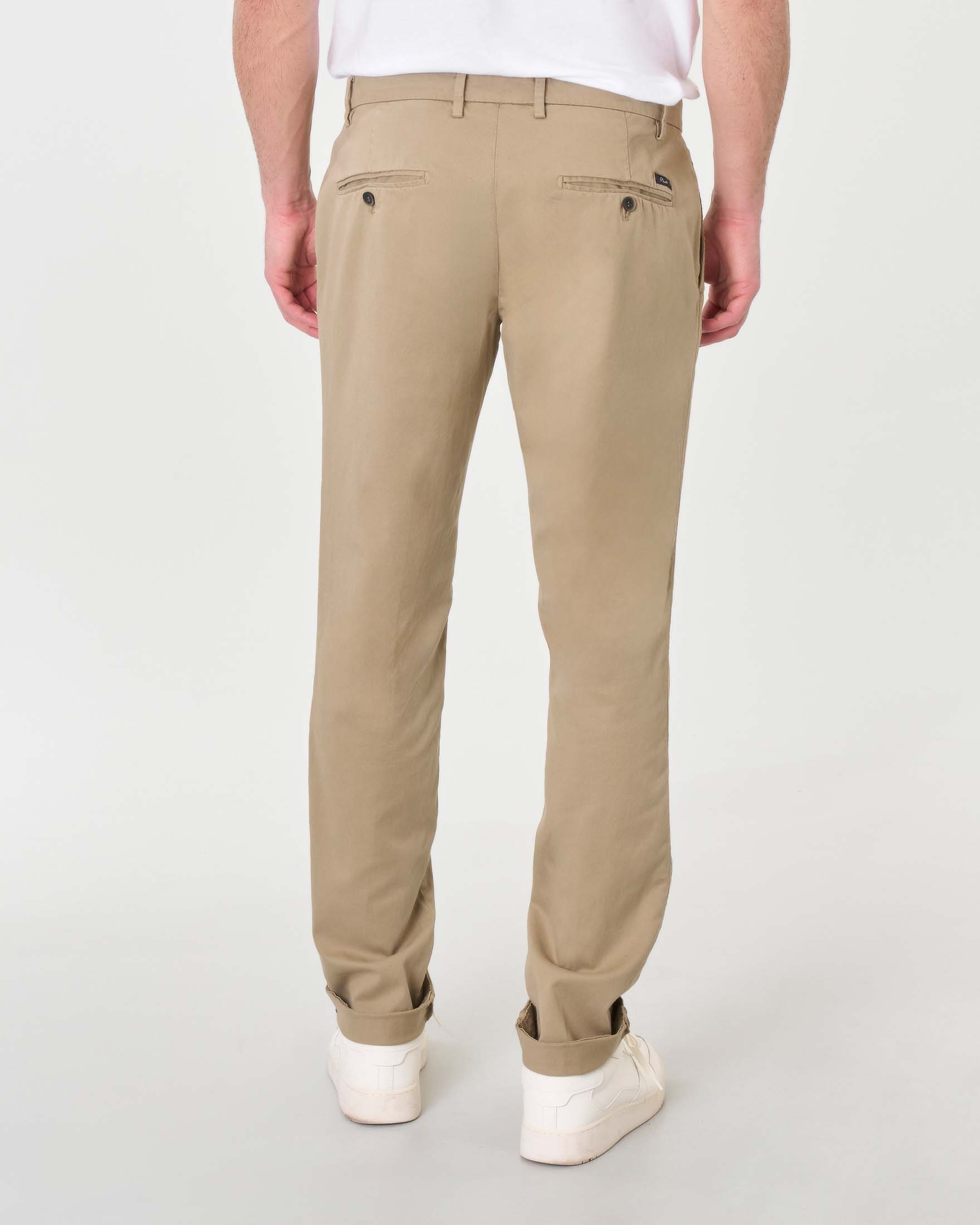 Terranova Pantaloni Gessati Sabbia - Stile E Comfort