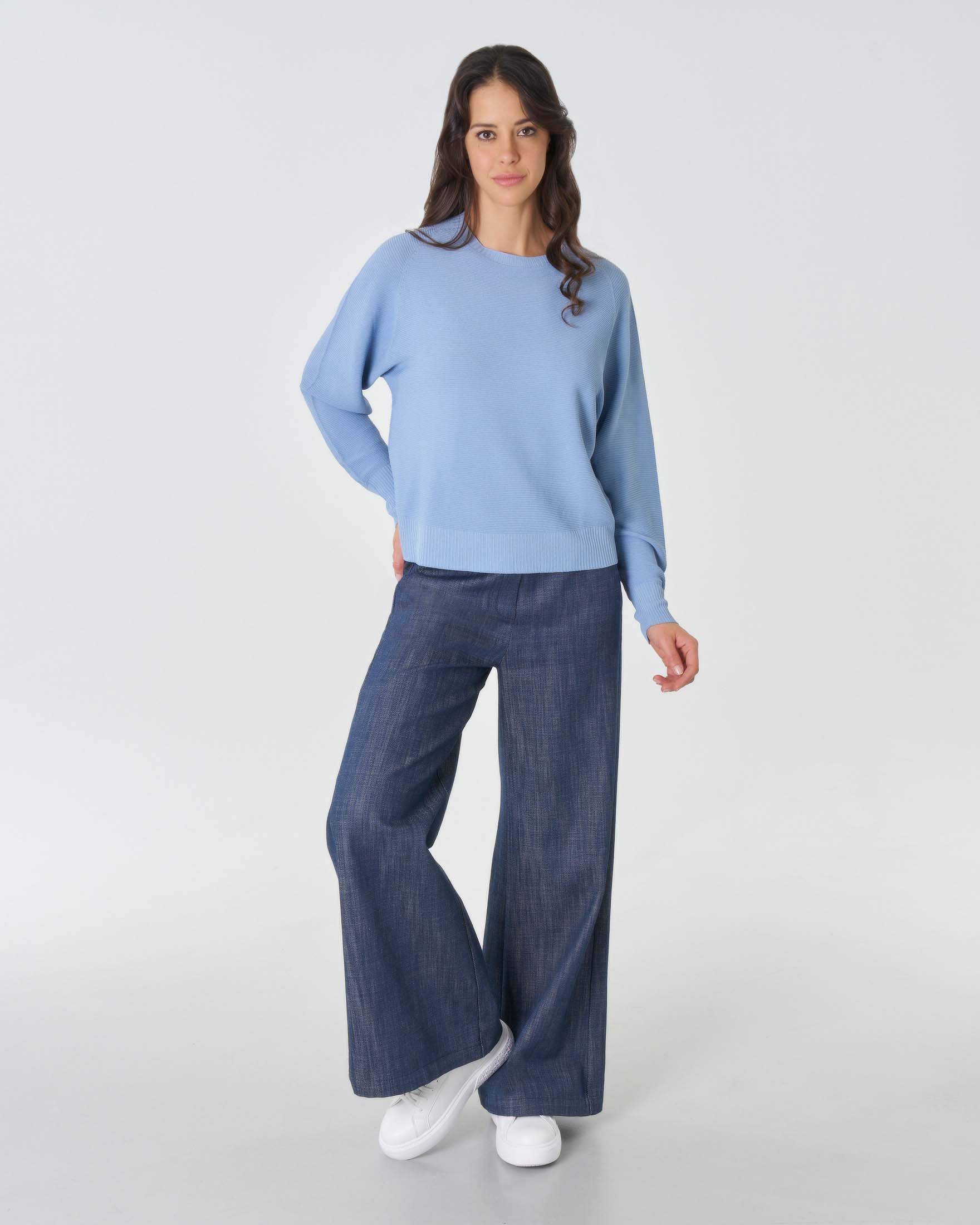 Maglia azzurra donna clearance