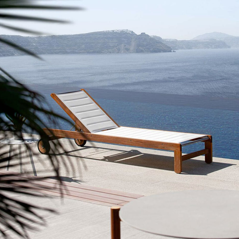 Lettino chaise longue Dakota by Atmosphera | Gaia Interni di Emmegi Snc