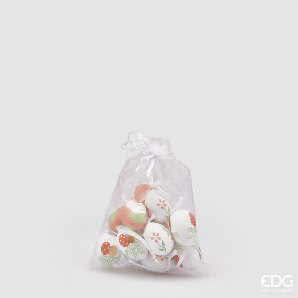 Uovo Chioccia Arancio Set 12 pz. h.4 Edg